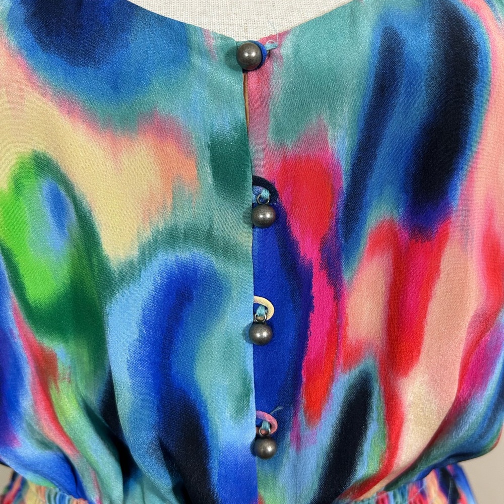 Maeve Multicolor Abstract Maxi Dress - Picture 5 of 16